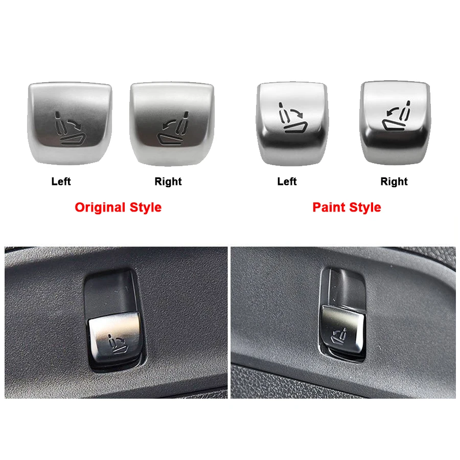 Car Seat Adjust Button Switch Cover Decor Seat Adjustment Button Replace For Mercedes Benz E GLC C-Class W205 W253 W213