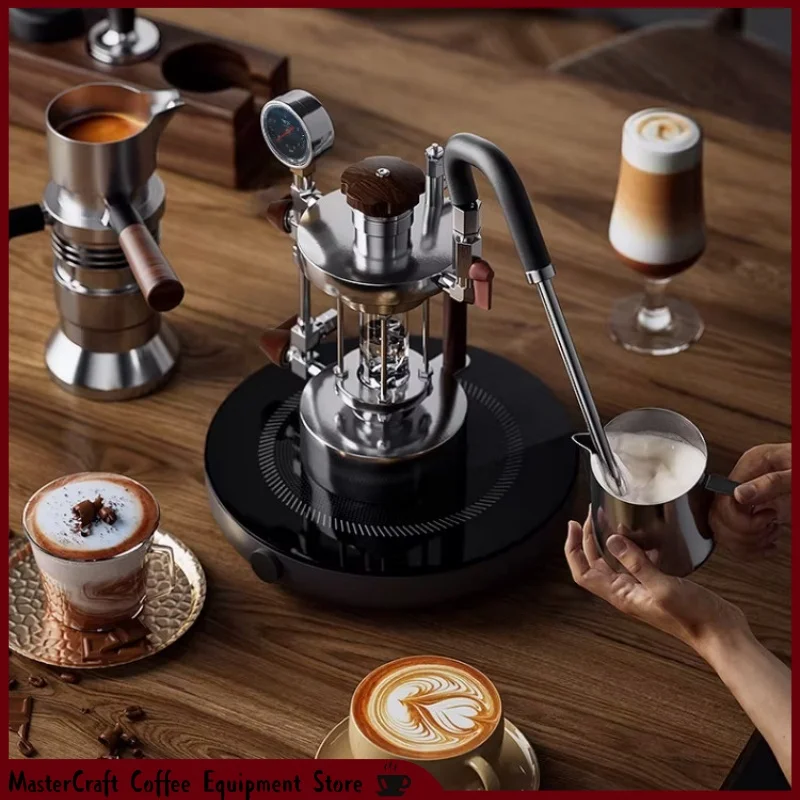 ALMKOPi GATLING Portable Mini Steam Milk Frother with Storage Case for Home Outdoor Travel Cappuccino Latte Art Coffee Tool