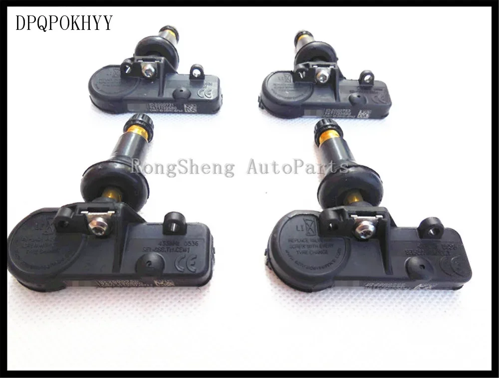 

Комплект из 4 датчиков контроля давления в шинах DPQPOKHYY для Peugeot/Citroen, 9677130580