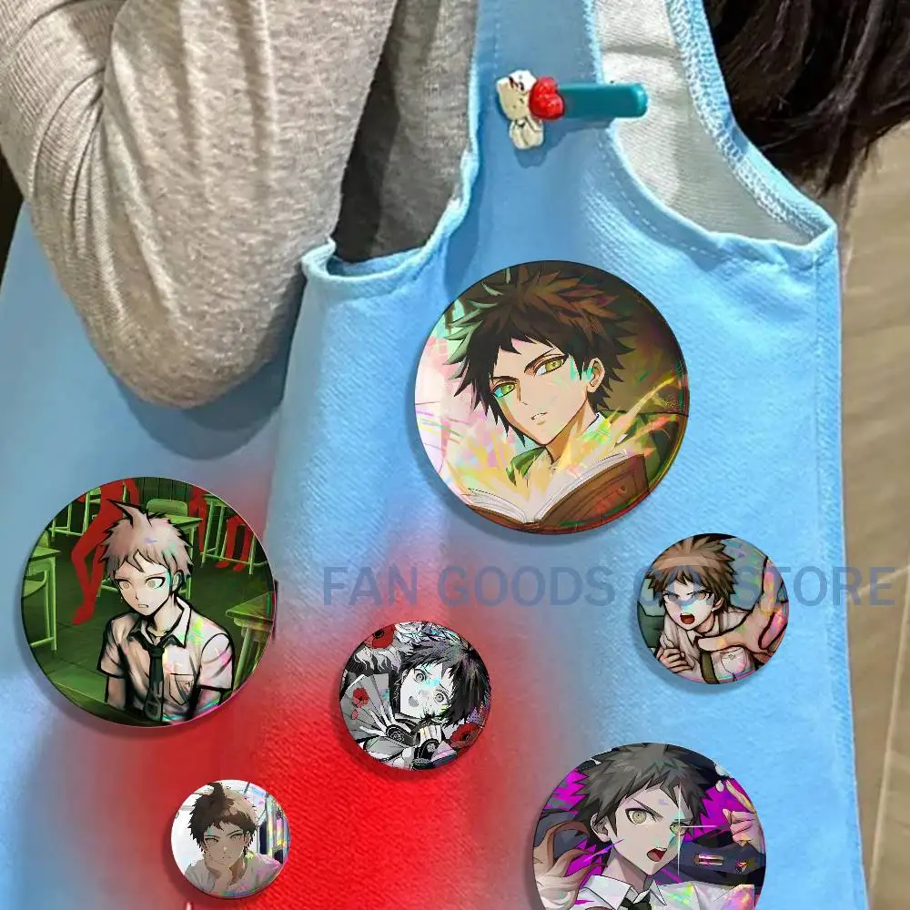 D-Danganronpa Hajime Hinata Badges Creative Tinplate Button Pins Brooch Creative Quotes Badge Clothes Backpack Jewelry Gift