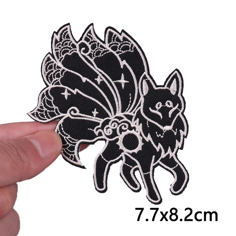 Japanese Anime Embroidery Patch Iron On Patches For Clothing Thermoadhesive Patches For Clothes DIY Fusible Patch Stickers Badge