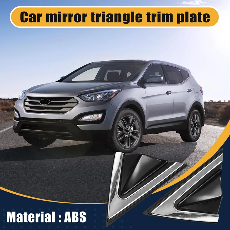 1 Pair Car Left + Right Fender Pillar Molding For HYUNDAI SANTA FE 2013-2019 86180-2W000 86190-2W000