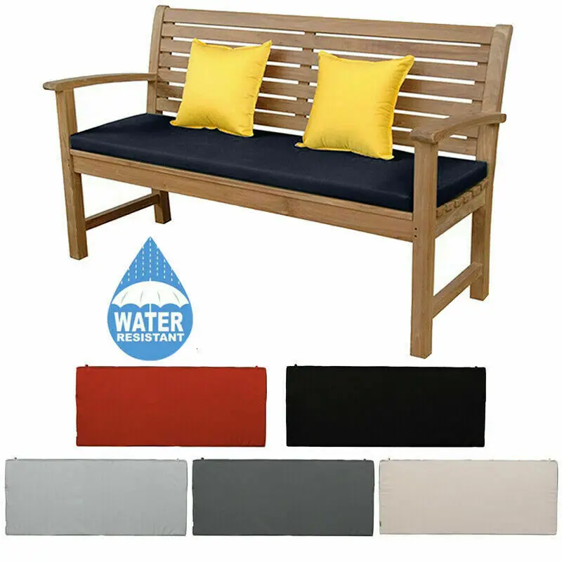 

3-seater Outdoor Garden Swing Seat Cushion Sponge Waterproof Bench Seat Cushion Garden Decoration Chair Cushion