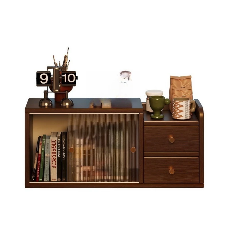 CX desktop rack multi-layer cosmetic storage cabinet bay window countertop locker