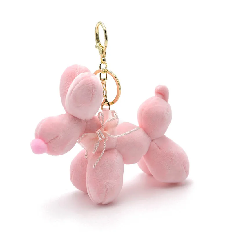 New Cartoon Kawaii Macaroon Bubble Dog Plush Doll Keychain Pendant Creative Ins Small Fresh Multi-coloured Dog Backpack Pendant