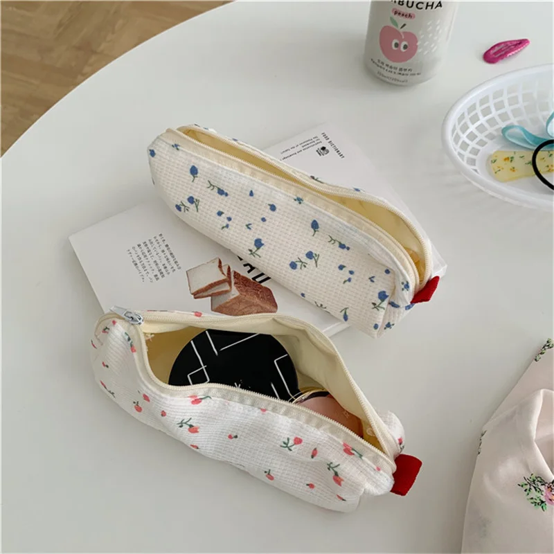 Cute Pencil Cases Cosmetic Lipstick Coin Purse Storage Bag Kawaii Girls Makeup Handbags School Stationery Pen Pouch Bag Supplies