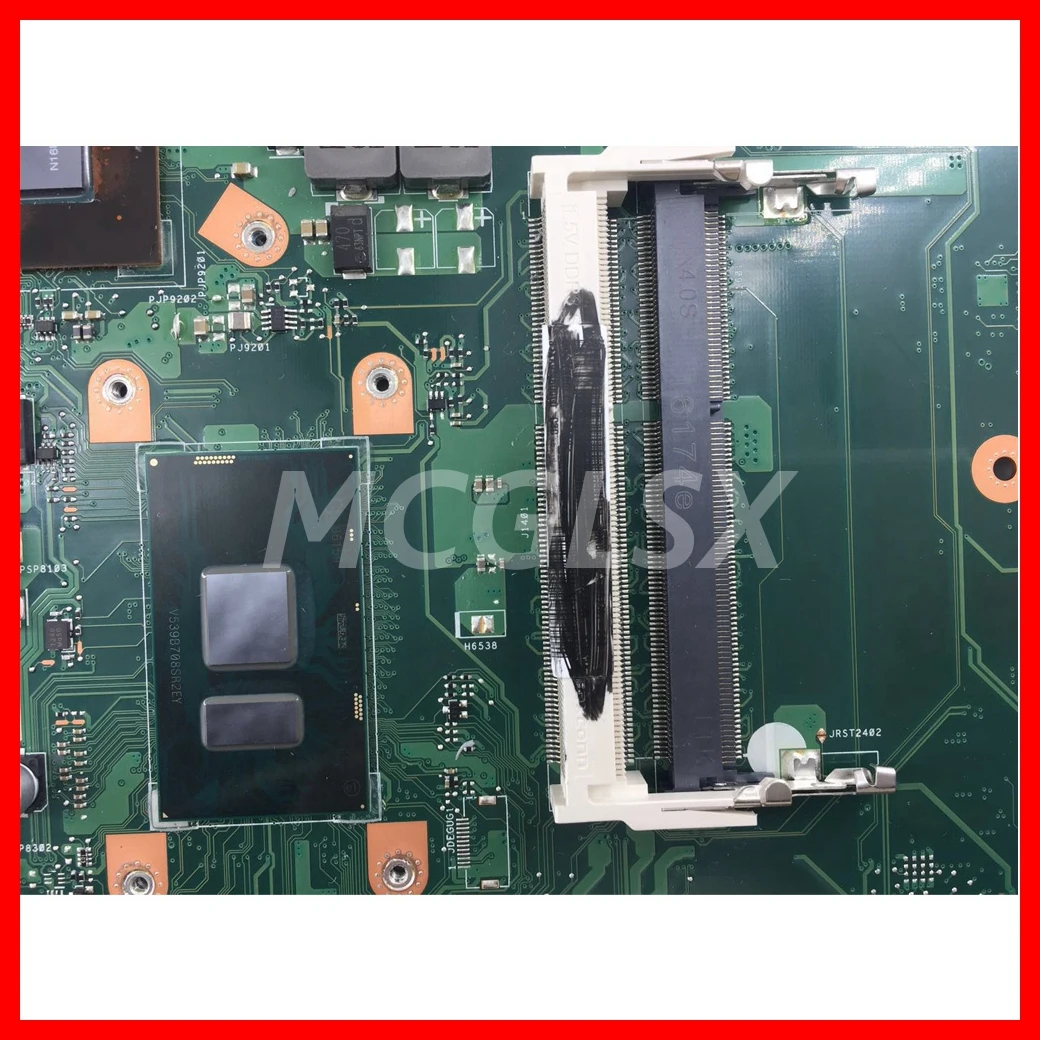 Imagem -04 - Placa-mãe para Laptop para Asus Mainboard X756u X756uxm K756u X756ub X756ub Ddr3 I56200u I7-6500u Cpu Gt940m Gt950m Gpu