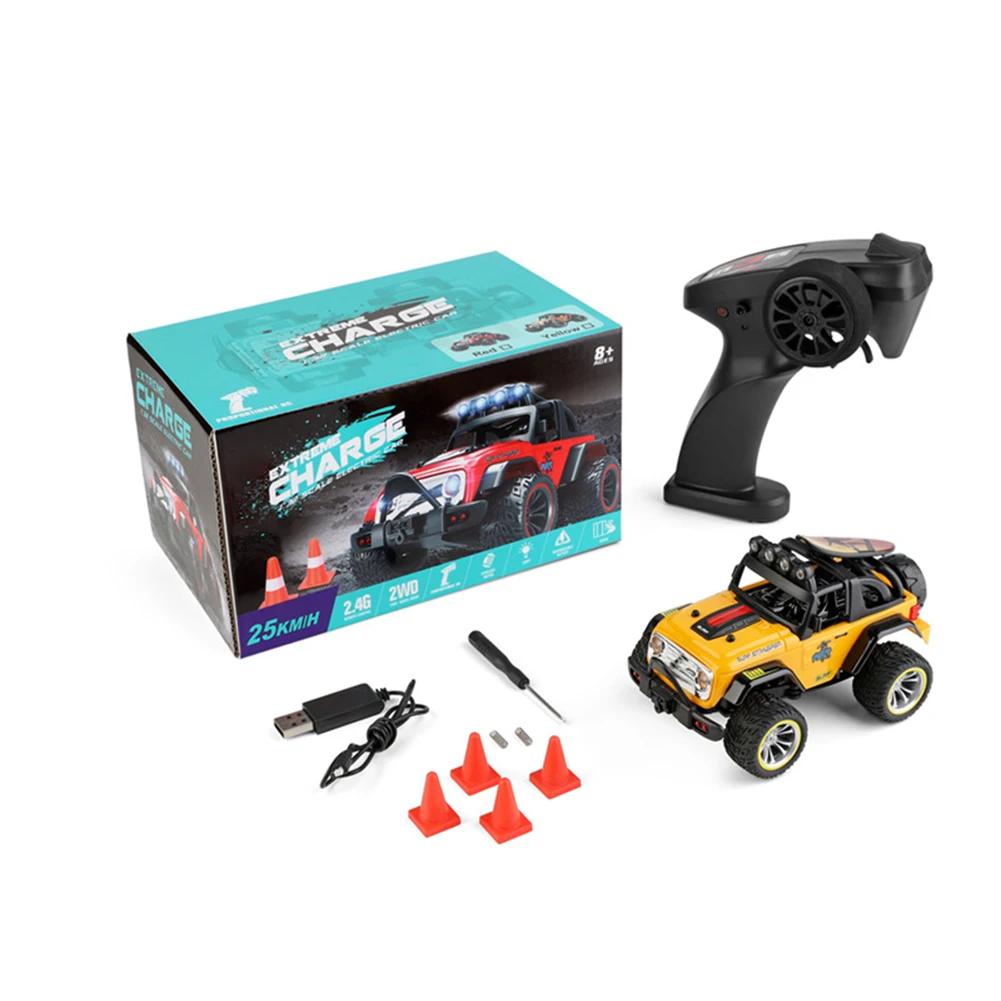 Wltoys 322221 22201 2.4G Mini RC Car With Light Remote Control Mechanical Truck 2WD Off-Road Vehicle Birthday Gifts For Kids