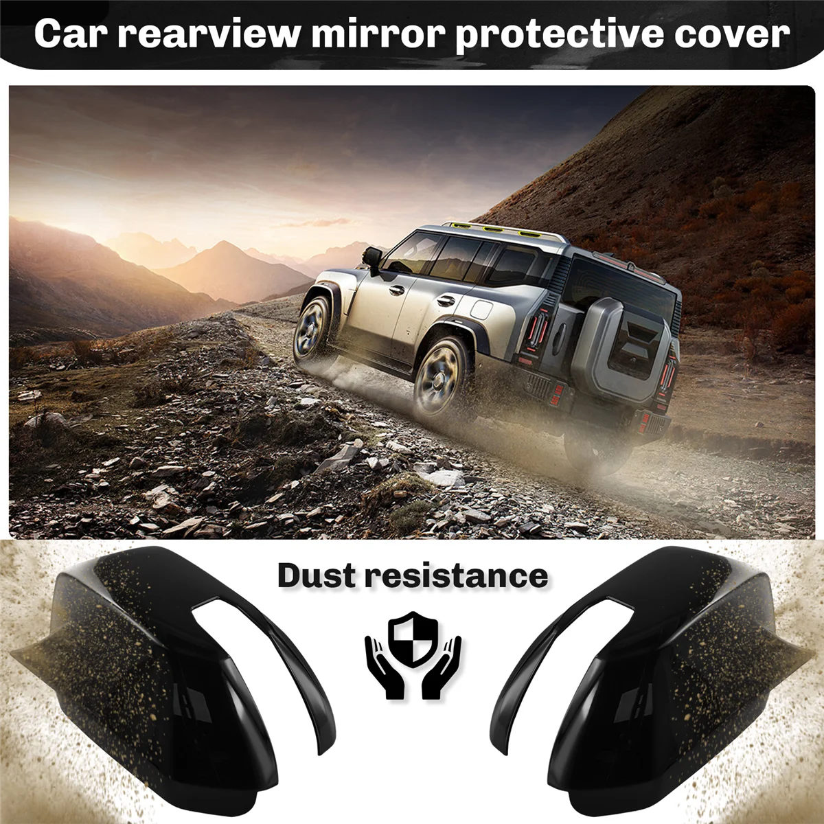 

Superior-Car Rear View Side Mirror Cover Car Off-Road Trim Accessories for Cherry Jetour Traveller 2023 2024 Jetour T2,B