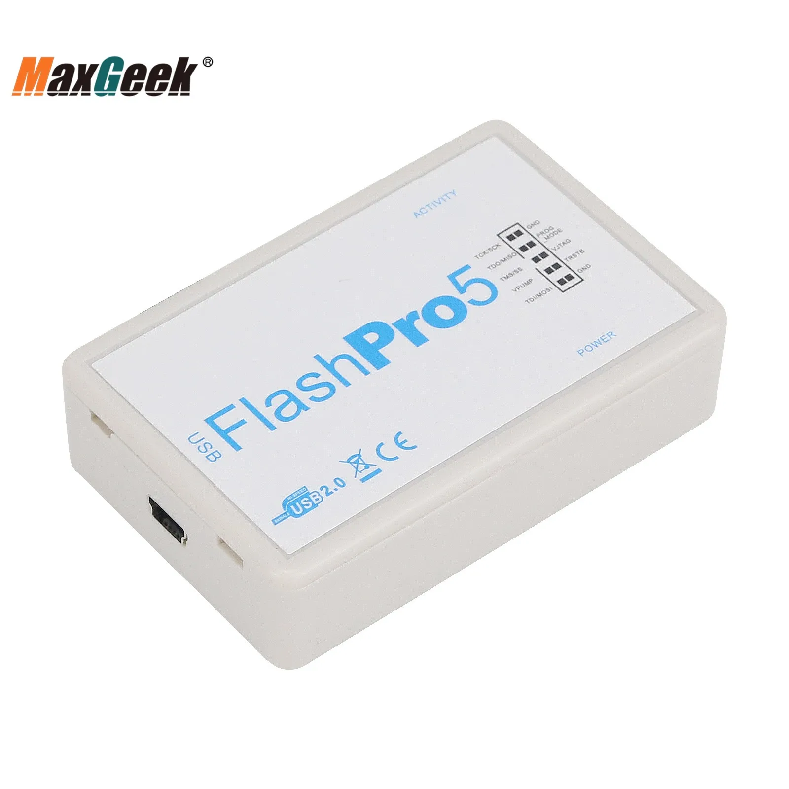 Maxgeek FlashPro5 Programmer Tool Download Cable Debugger Replacing Pro4 and Pro3 for Actel Microsemi