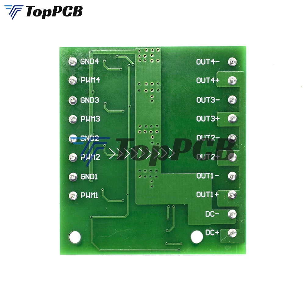 4-Channel MOS PLC Amplifier Board Driver Module PWM 3-20V to 3.7-27V DC 10A Board Driver 4-Channel MOSFET PLC Amplifier