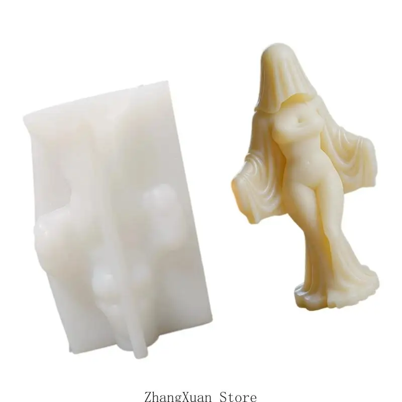 Shade Bride Silikonformen Halloween Kerze Silikonform Hitzebeständig Einfaches Entformen für die Herstellung von – Detail 8
