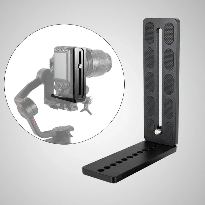 1PC SLR Quick-Release Plate Stabiliser Vertical Shooting Plate L-Shaped Quick-Release Plate for Video and Photography