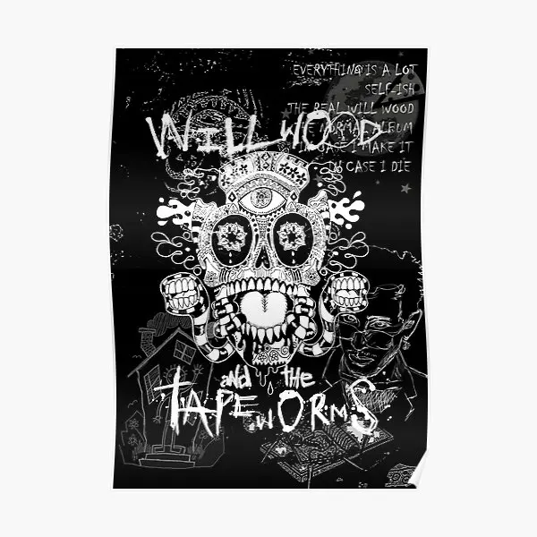 Will Wood And The Tapeworms Artwork Desi  Poster Mural Home Wall Picture Vintage Decor Decoration Painting Art Funny No Frame