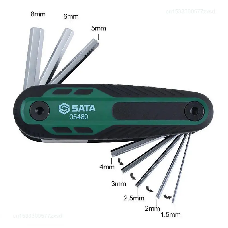 Xiaomi SATA Folding Hexagon Spanner Screwdriver Set Hex Wrench Screwdriver Set Multifunctional Tool Allen Key 6 Angle Hand Tools