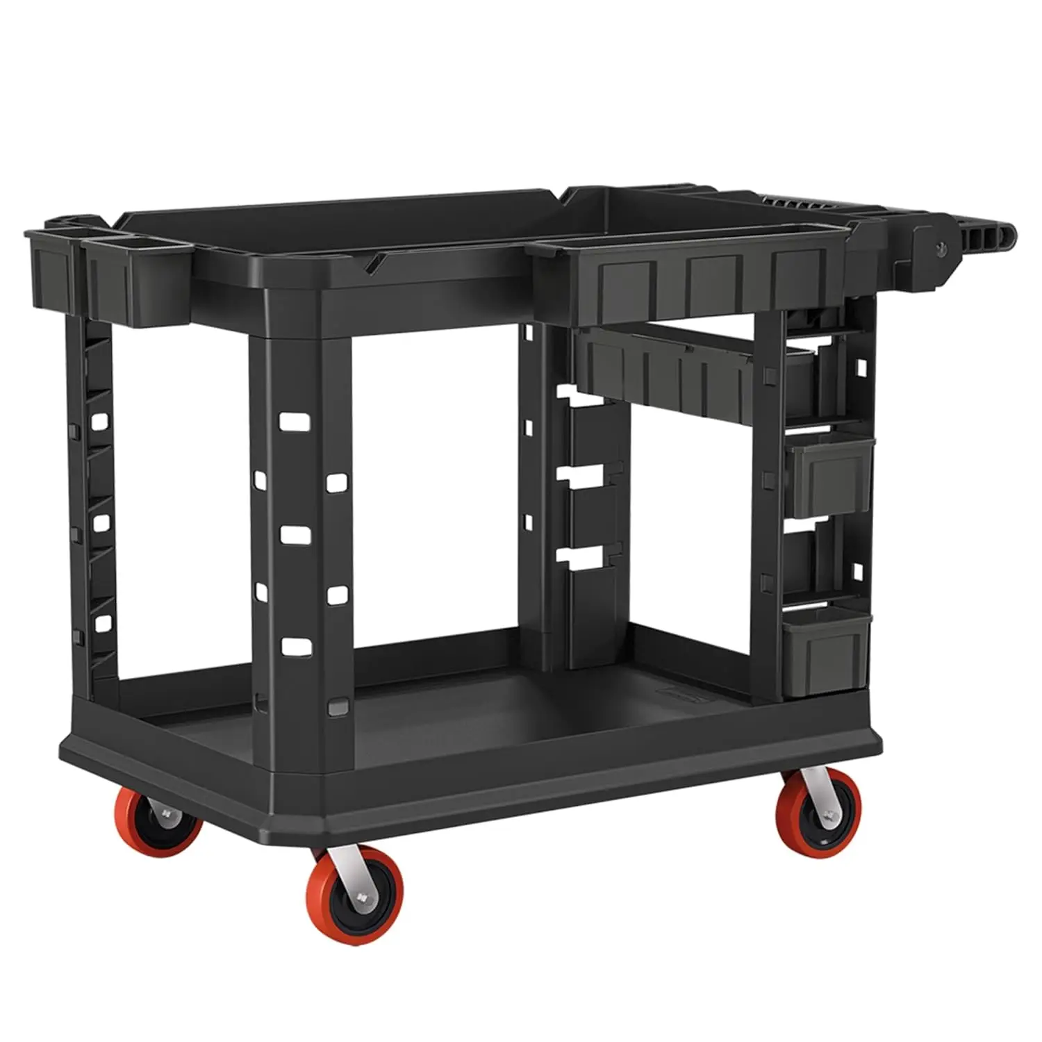 Puchd2645 Utility Cart, Hoch leistungs plus, 500 Pfund Tragfähigkeit, schwarz