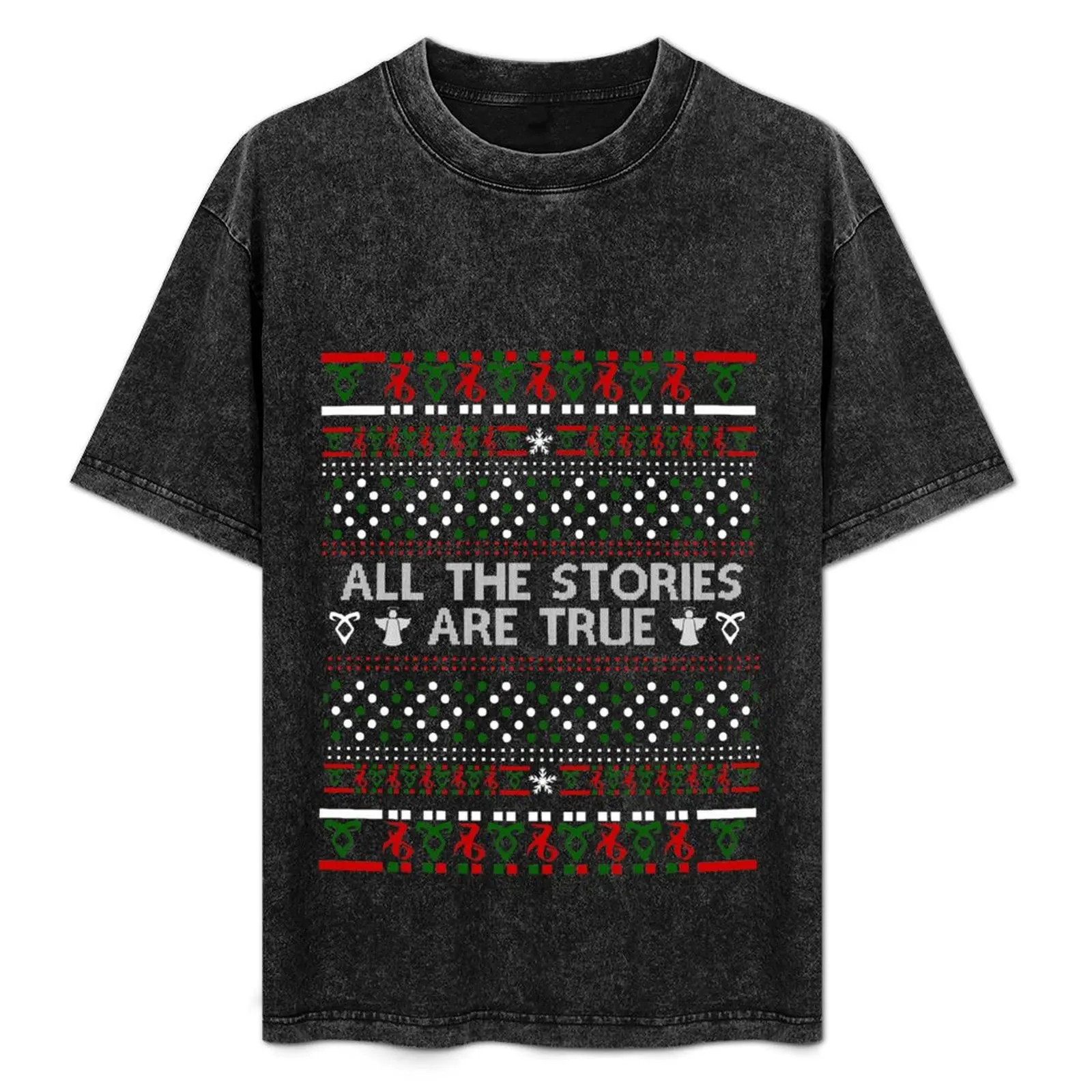 

All the stories are true, christmas shadowhunters T-Shirt plus sizes vintage anime shirt mens t shirts