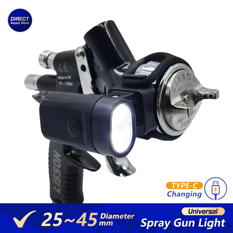 Universal Spray Gun Light Airbrush Paint Fill Light Adjustable Lighting Power Painting Tool Accessories