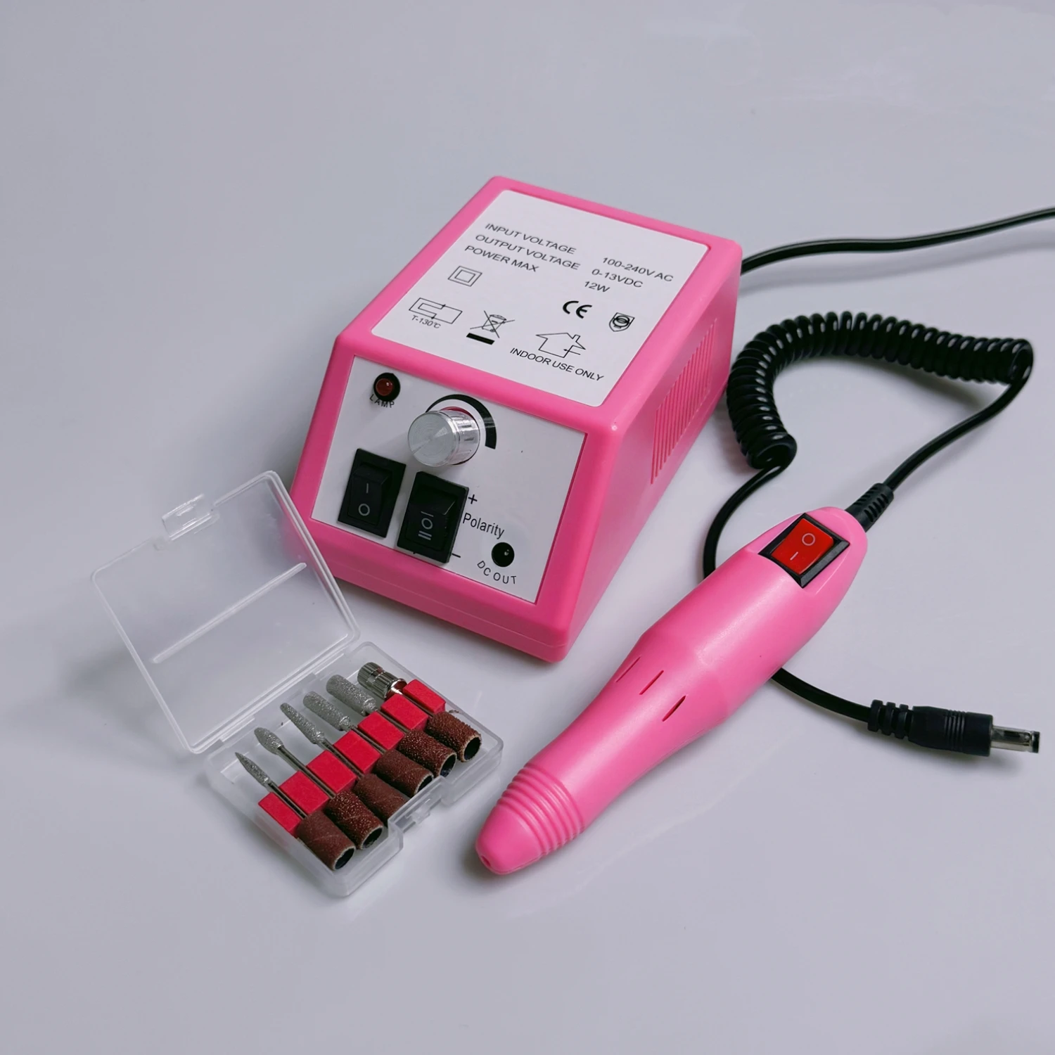 Set di macchine per trapano per unghie Kit di lime per unghie professionali Punte da trapano Strumenti per rimuovere lo smalto gel Frese per manicure Pedicure Unghie acriliche