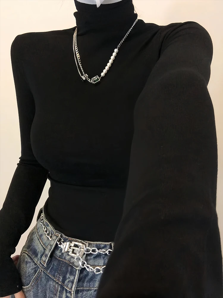 

Свитера Джемперы Пуловеры Женские новые трикотажные изделия Зимние трикотажные изделия для женщин Водолазка в стиле вестерн с запахом Художественная флисовая шерстяная BF