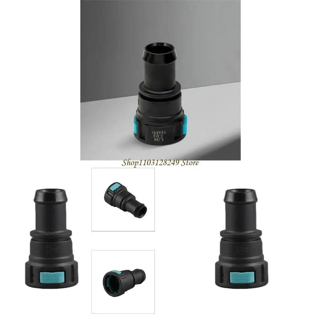 ストレート燃料コネクタ クイックディスコネクトフィッティング プッシュボタンロック付き 18mm ホースパイプ用 工具不要の取り付け不要