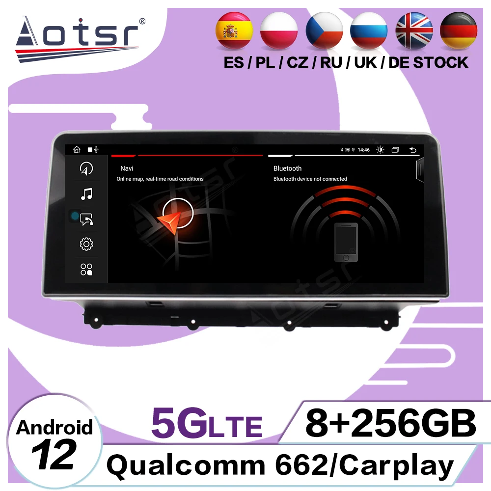 

256 ГБ Carplay Android 12 мультимедиа для BMW X3 X4 F25 F26 2011 2012 2013 2014 2015 2016 2017 2018 GPS автомобильное стерео радио головное устройство