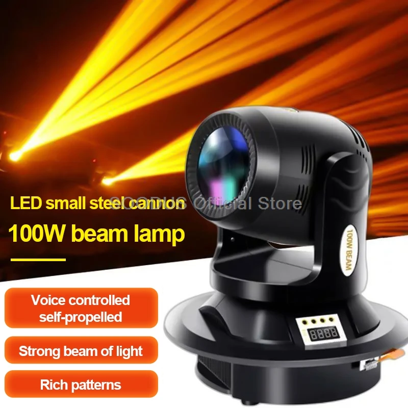 Mini 100W LED Moving Head Stage Light RGBW Beam Shakeing Head Effect Lights DMX512 Disco Lights For Audience DJ Party  Bar Show