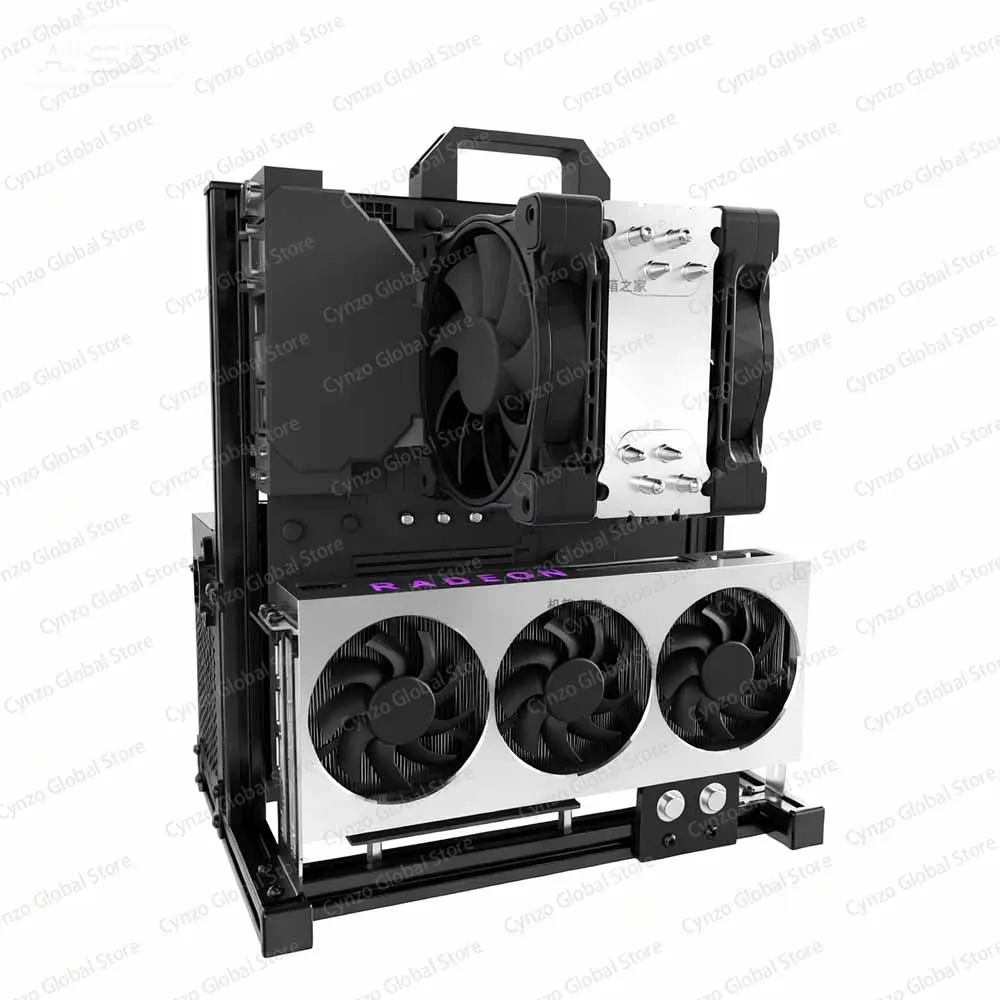개조 EATX 오픈 PC 케이스 프레임, ITX MATX ATX 게이머 캐비닛, DIY 워터 쿨러, 데스크탑 컴퓨터, 알루미늄 크리에이티브 타워 게임