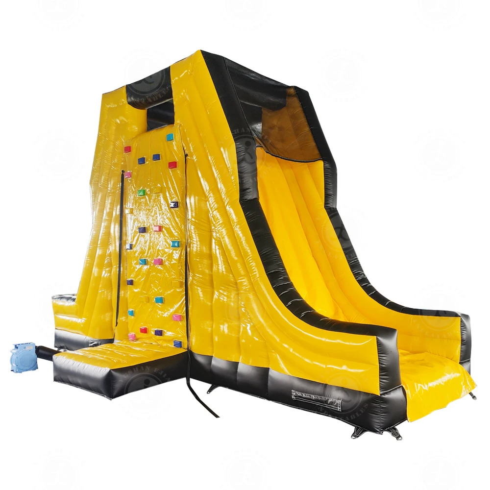 Inflatable rock climbing wall inflatable bounce challenge Climbing Wall For Adult Water Game Water Entertainment