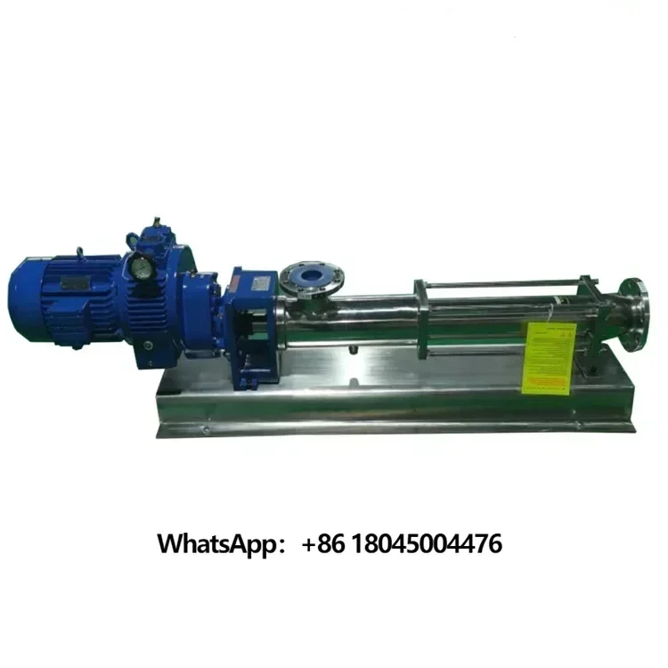 Progressive screw cavity pumps mono hopper axial screw shaft pump for mortar/slurry/sludge/mortar