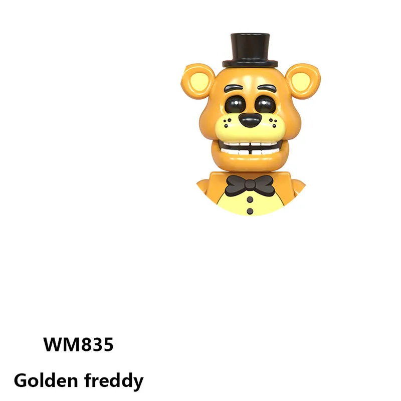 Cartoon Fnaf WM6074 fünf Nächte bei Freddys Bausteine Ziegel Puppen Mini Action Spielzeug Figuren montieren Weihnachts geschenke