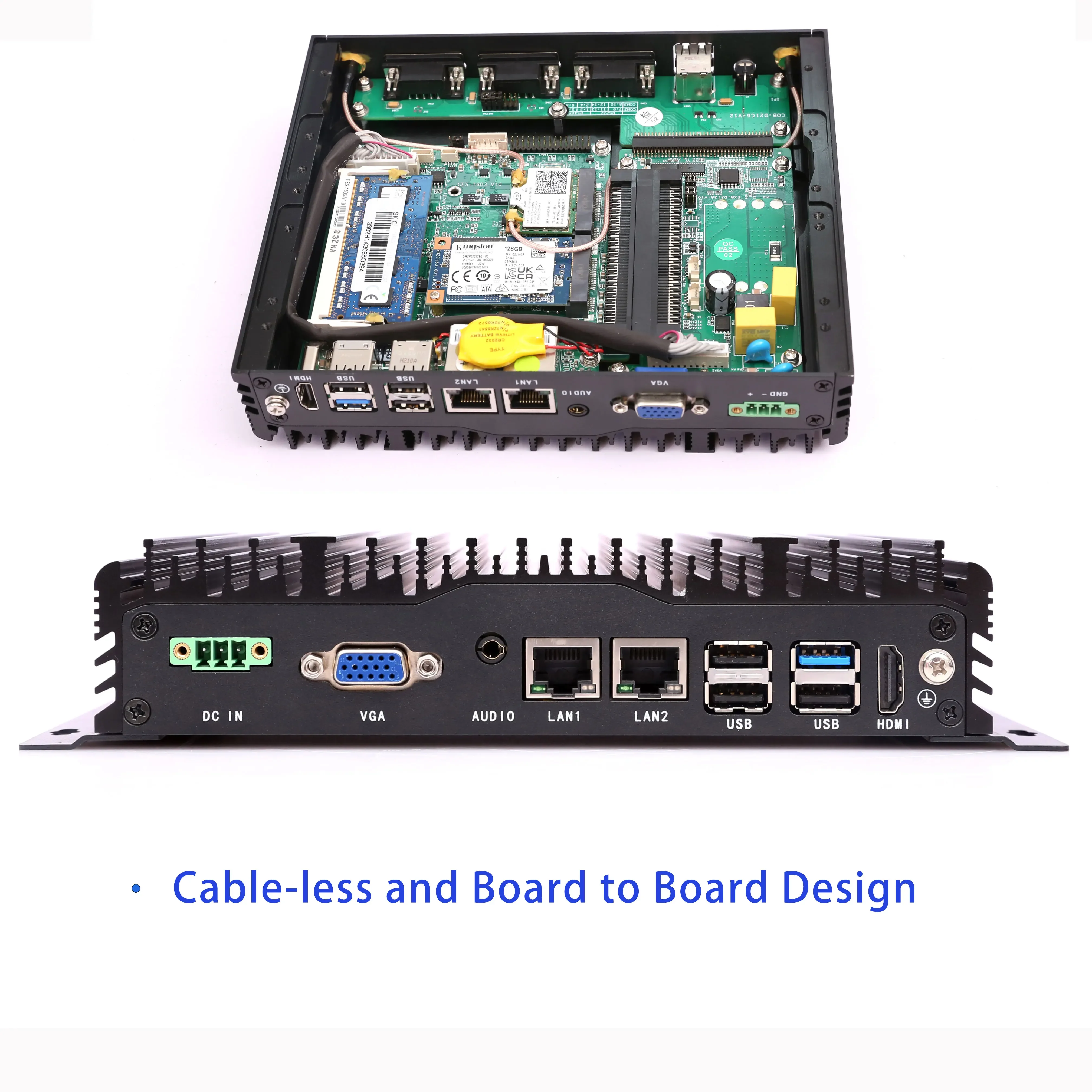 CESIPC Factory Industrial Pc J1900/J6412 mini pc Industrial control computer