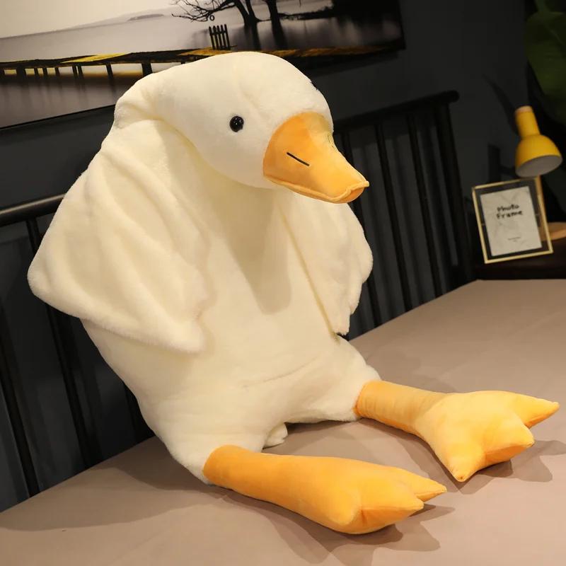 50-190cm Huge Cute Goose Plush Toys Big Duck Doll Soft Stuffed Animal Sleeping Pillow Cushion Christmas Gifts for Kids and Girls