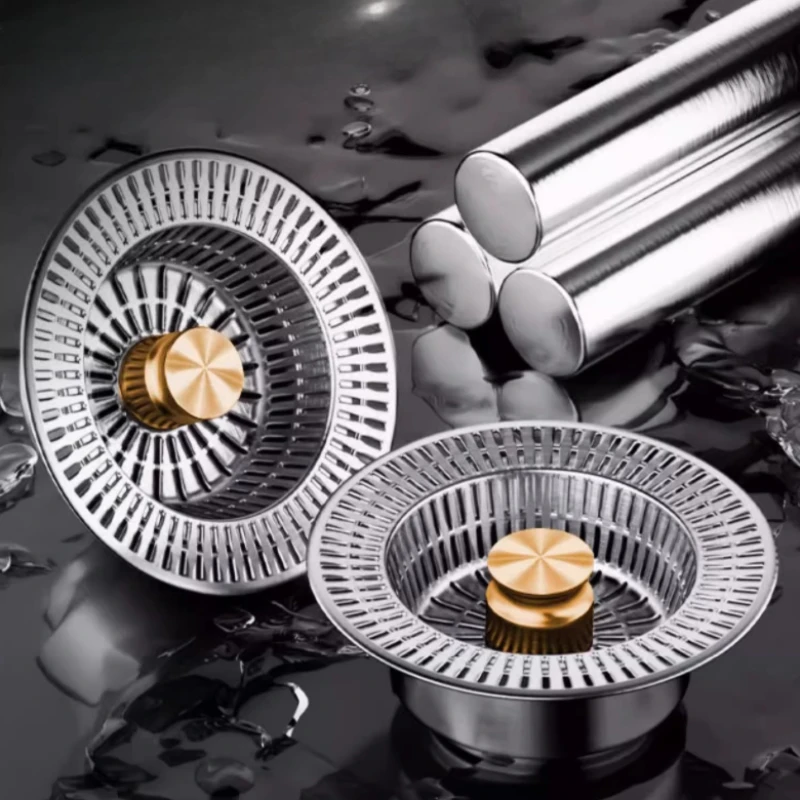 

Anti Clogging Sink Bouncing Core Food Catcher Basket Kitchen Sink Strainer Universal Kitchen Drains & Strainers