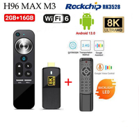 H96 MAX M3 TV Stick RK3528 Android 13.0 Rockchip Quad Core Wifi6 8K Wifi 2.4G BT5.0 RAM 2GB ROM 16GB m2 vs x96 s500 mecool kd2