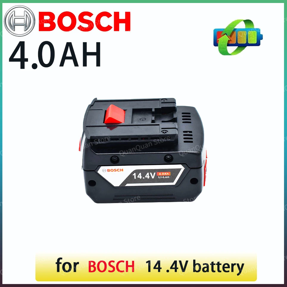 

For Bosch 14.4V 4.0Ah Rechargeable Battery 14.4V Power Tools GBH GDR GSR 1080 DDS180 BAT614G Backup Battery Charger Set