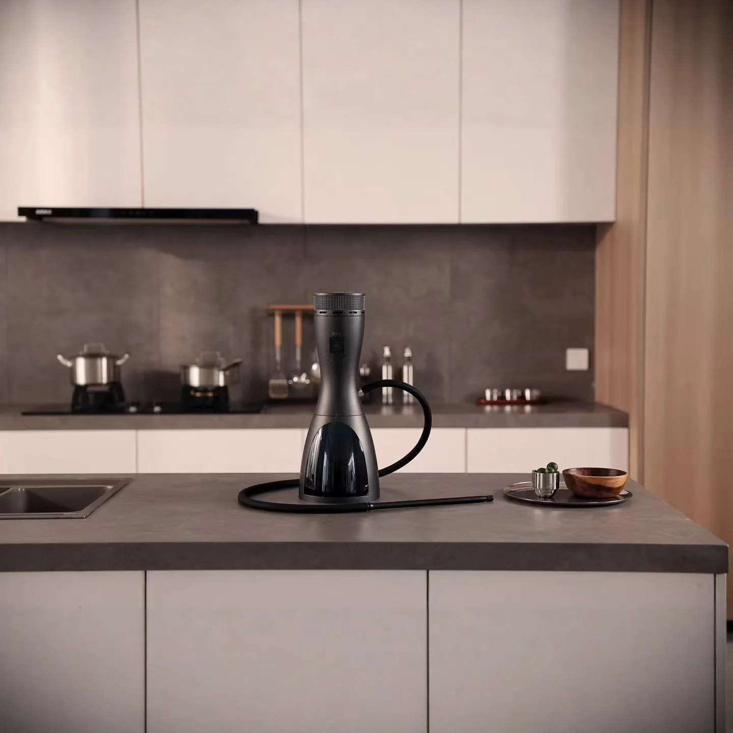 

Sense of technology Smart electronic hookah with its own temperature control Top heating Cigarette evenly atomized cigarette