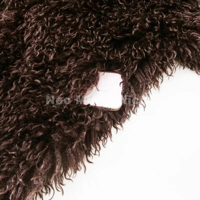 Neo Mint Winter 2025 Trend Burgundy Obsession Long Faux Mongolia Sheep Fur Jacket Coat Women Chic Lapel Collar Fluffy Overcoat