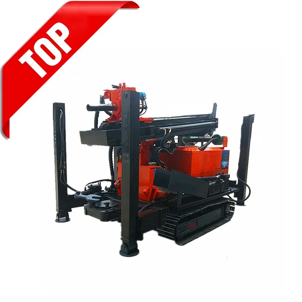 Hot sale water well drilling rig 300M hydraulic nail drill machine portable drilling machine for hard rocks