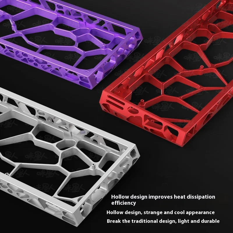 Wooting 60HE GH60 Holy60 Mad 60he 할로우 알루미늄 키보드 케이스 쉘 60% 키 레이아웃 Raven61 Aula Win60 GT60 키보드 쉘용