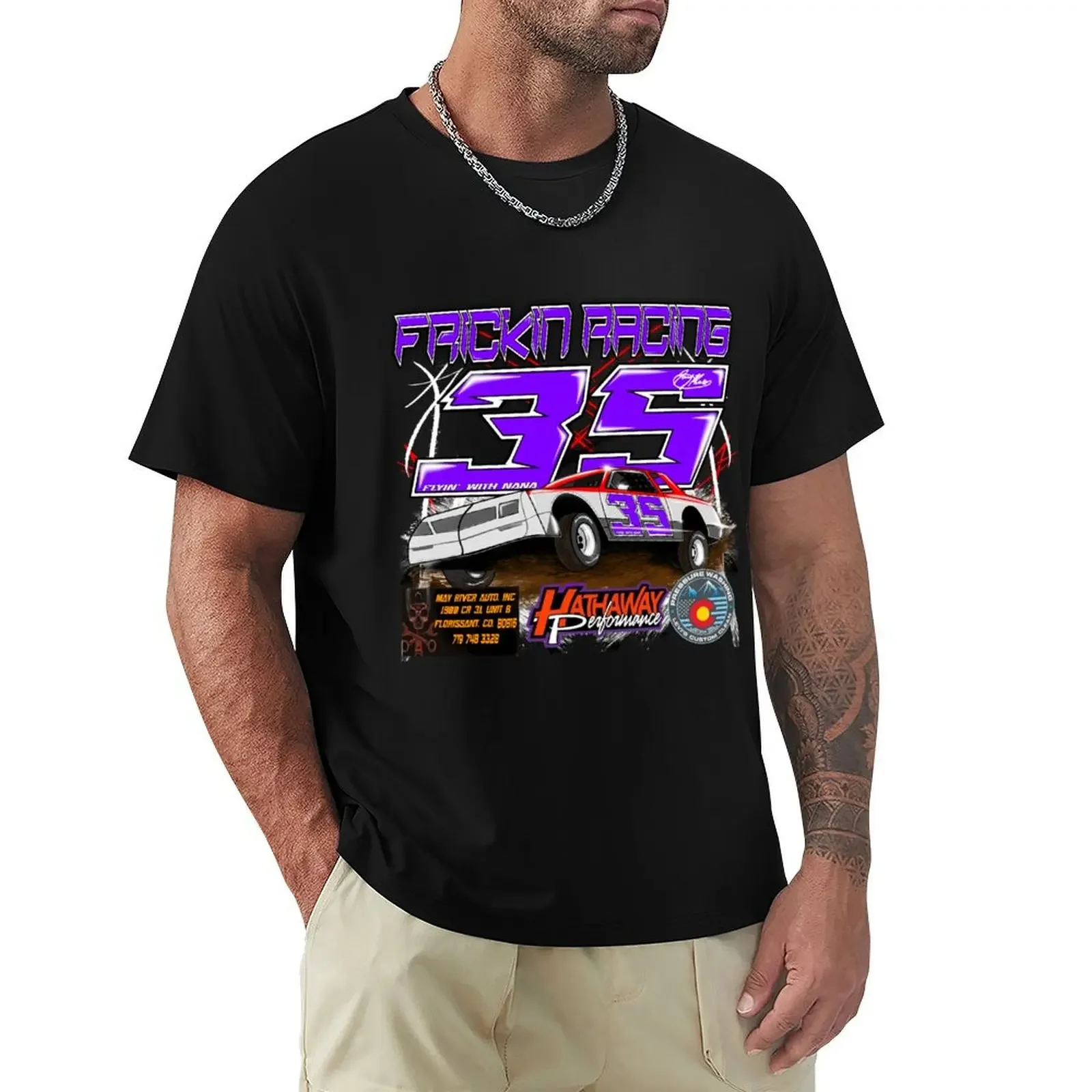 Frickin Racing 2023 T-Shirt cute clothes man clothes vintage t shirts graphics slim fit t shirts for men