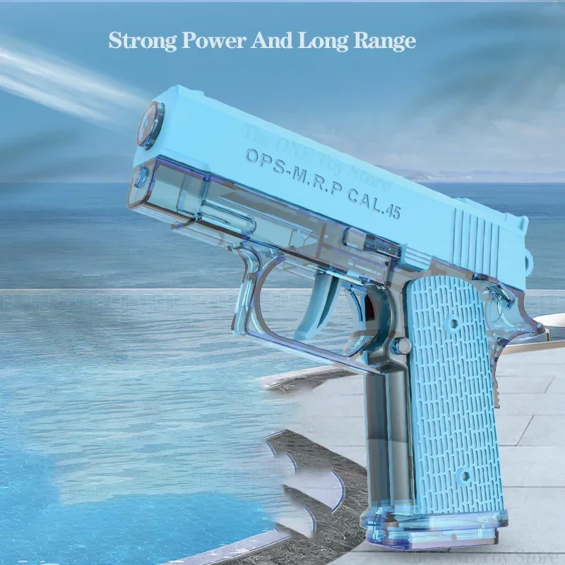M1911 Pistol Toy Water Gun Summer Pool Beach Splash Battle Outdoor Family Birthday Gift for Boys Girls Kids Adults All Ages Best