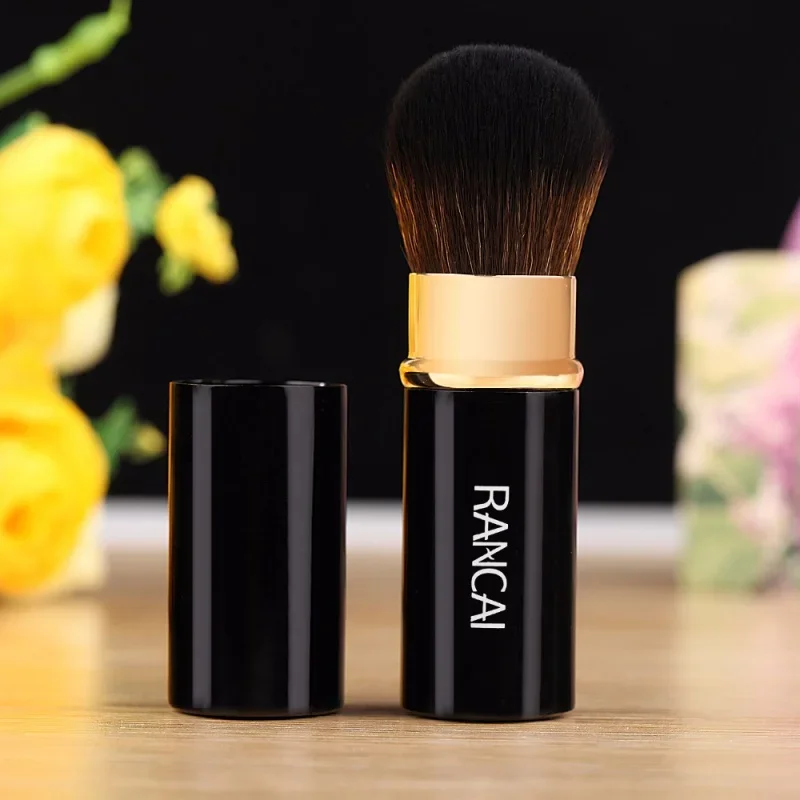 1 pezzo pennelli per trucco retrattili fondotinta in polvere per sfumare fard strumenti cosmetici portatili per trucco
