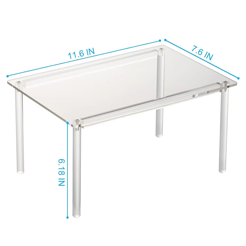 12.80 8.27 1.18 In Cabinet Organizer Secure Storage For Spices And Jars Home Organization Stackable Riser Non-slip Dots
