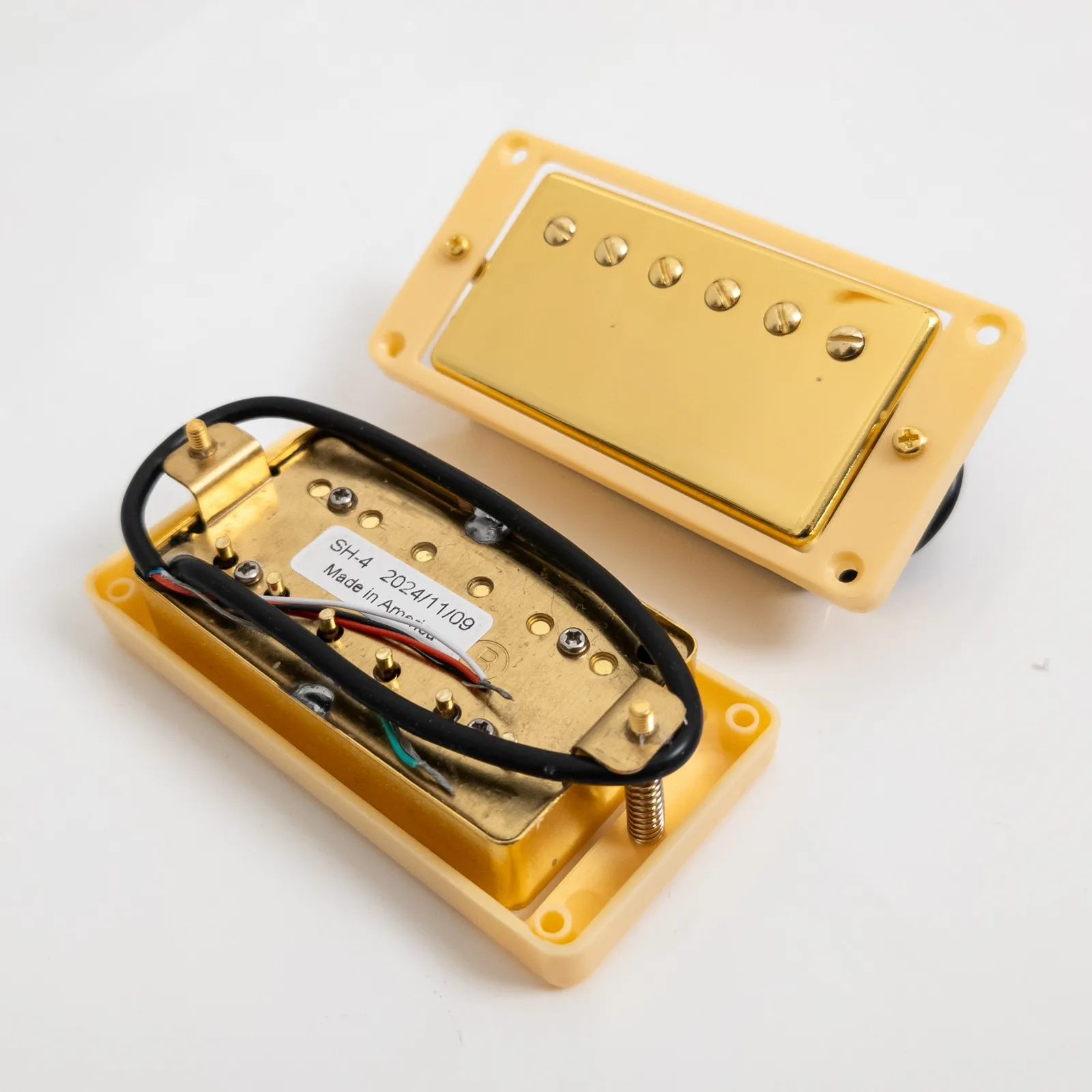 

Electric Guitar Humbucker Pickup Set Neck & Bridge Pickups with 4C 1V1T Wiring Harness for LP SG Style Guitars