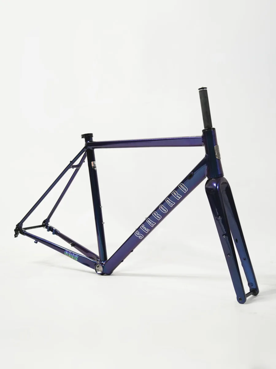 AliExpress NONE Seaboard Road Bicycle Frame GR02 Gravel Off-Road Disc Brake Aluminum Alloy Frame, 700C Cylinder Shaft With Carbon Fork