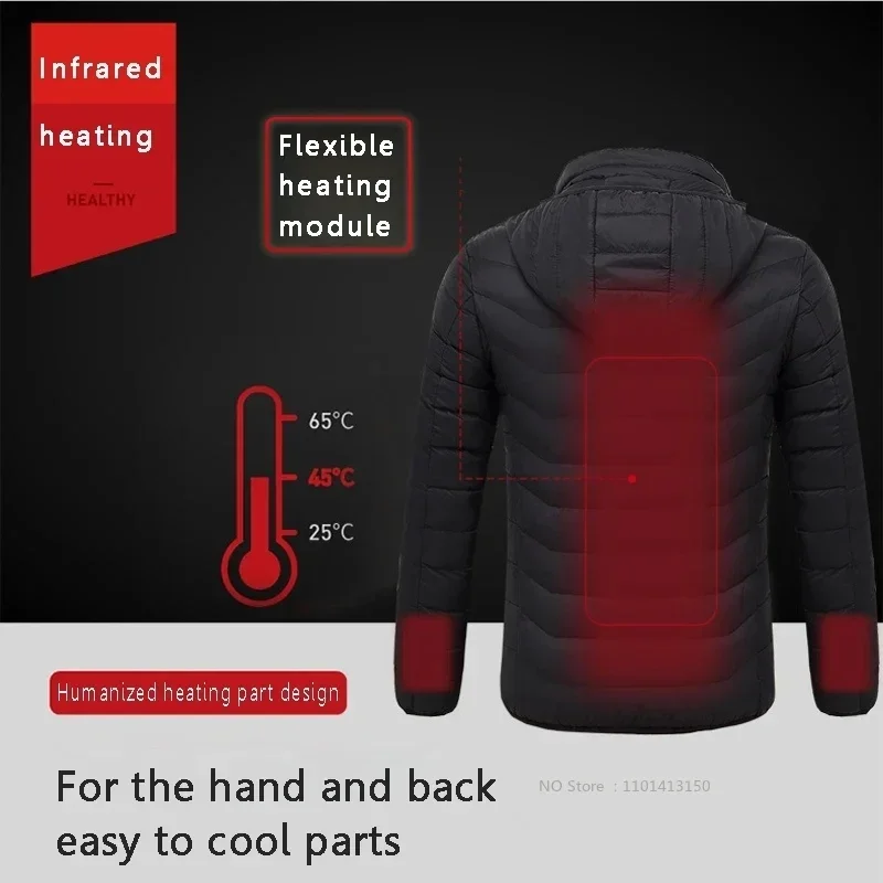 21 Areas Heated Jacket Men Jacket Heated Winter Women Electric Usb Heater Tactical Jacket Man Thermal Vest Body Warmer Coat NEW