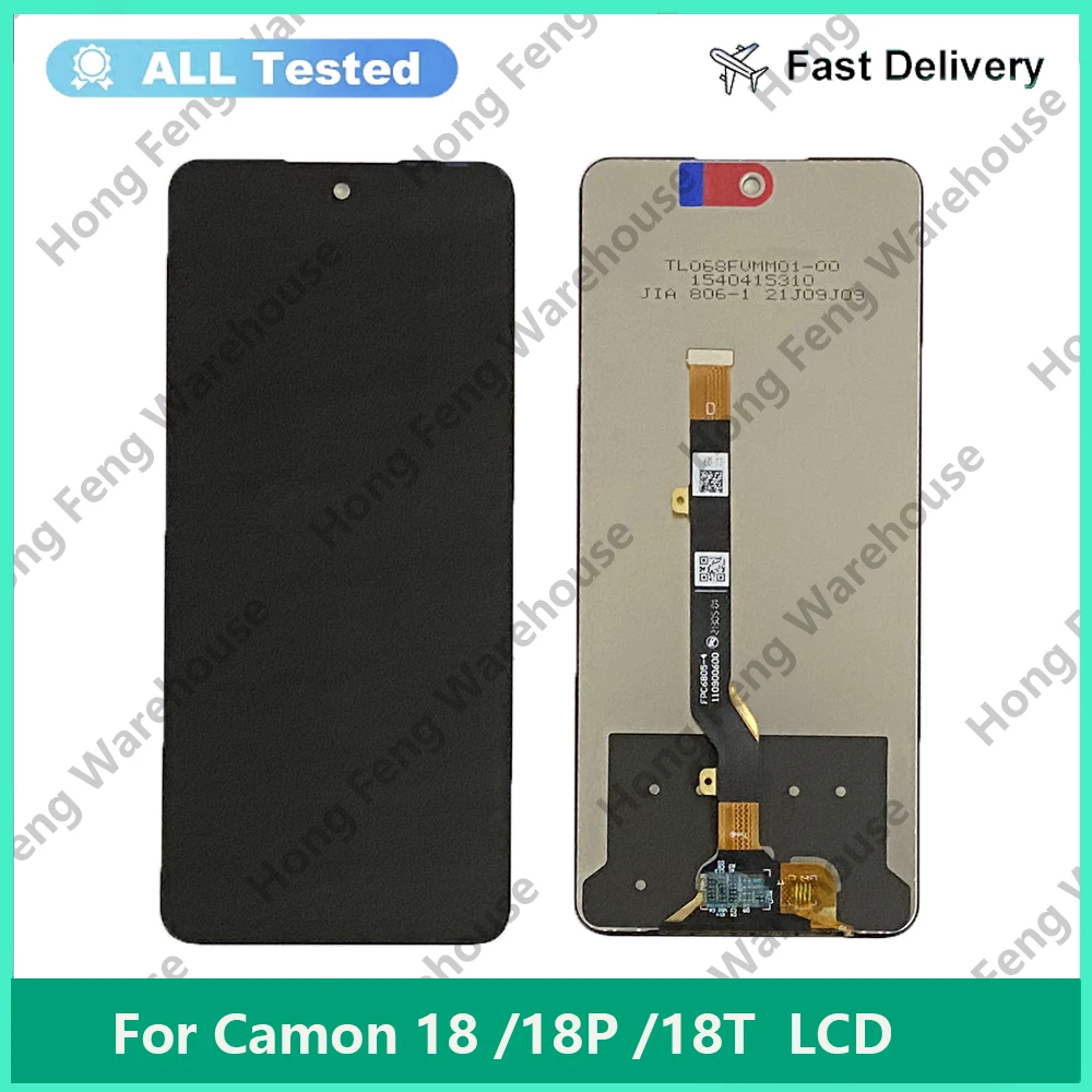 

For Tecno Camon 18 CH6n LCD Display Touch Screen Digitizer For Tecno Camon 18 P CH7n LCD Camon 18TLCD Sensor