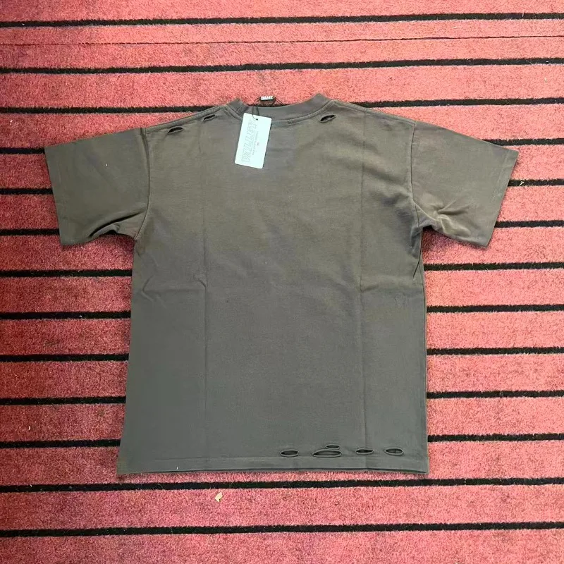 تي شيرت VALLEY Golden Bullet Print للرجال والنساء 1:1 أفضل جودة من القطن الخالص مقاس كبير تي شيرت علوي تي شيرت