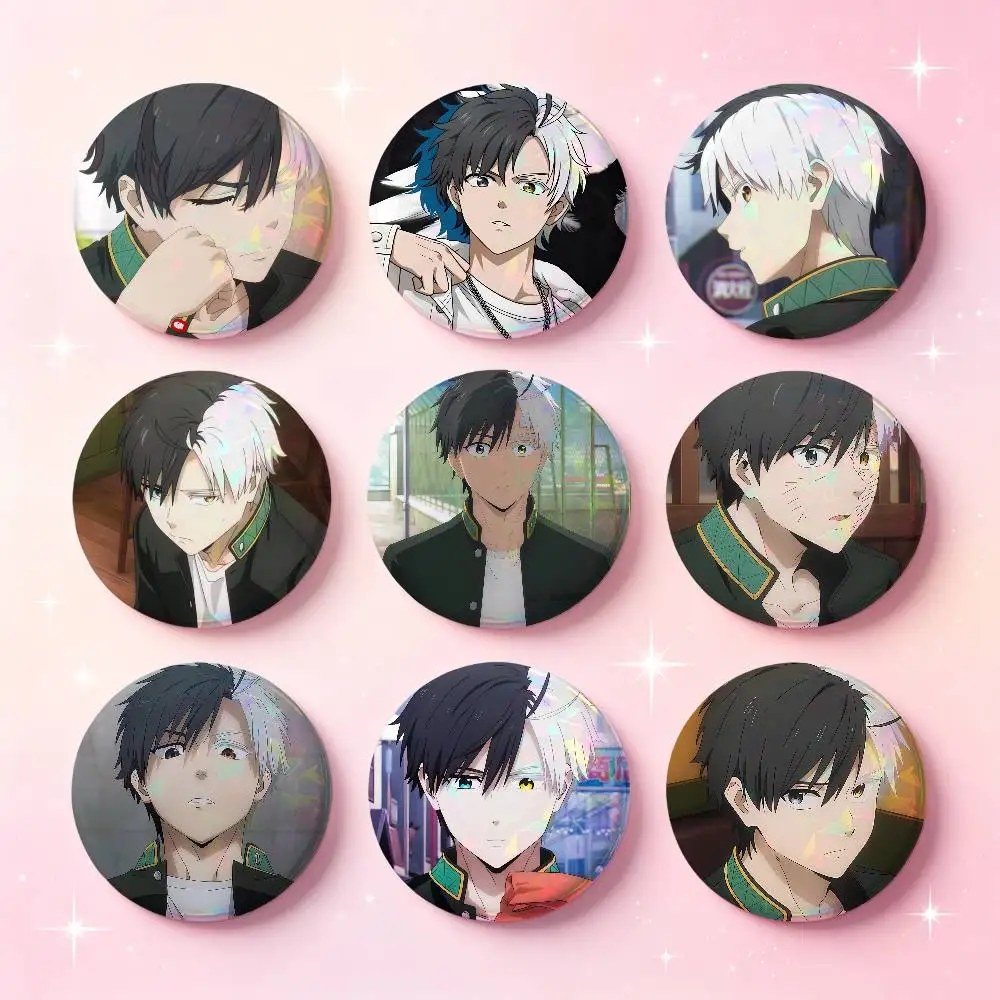 Sakura Haruka Anime Character Badges Button Round Creative Pin Brooch Badge Bag Decor Accessories Fans Collect Friends Gifts